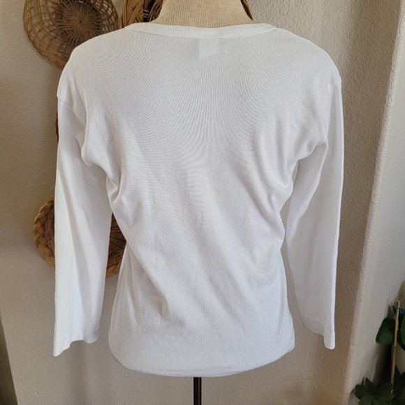 Rockies 3/4 Sleeve V Neck Tee SZ M - Picture 3 of 5